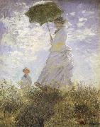 Claude Monet The Walk,Lady iwth Parasol Spain oil painting artist